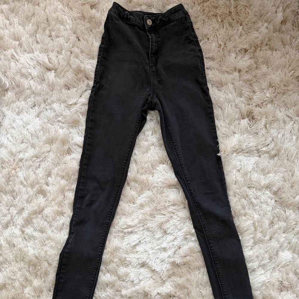VICE High-waist black tube jeans LONG